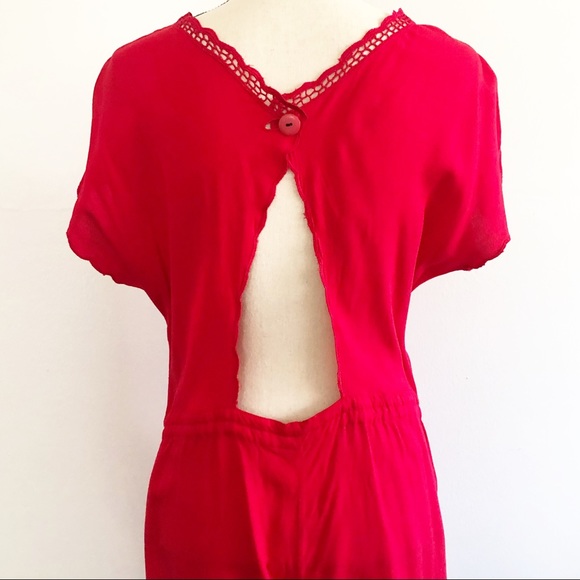Vintage Romper with Seahorse Crochet Décolletage - Picture 7 of 10